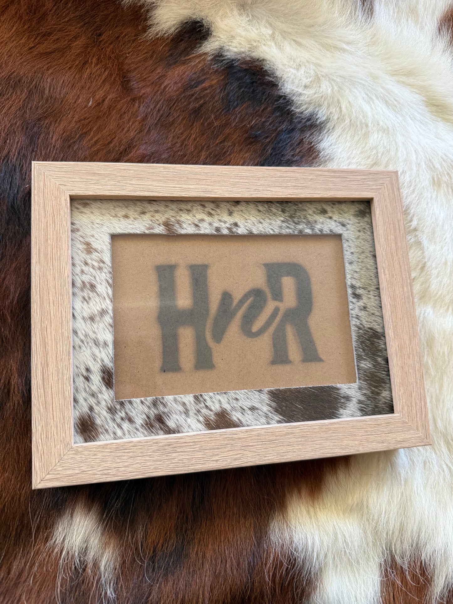 Various Cowhide Photo Frames- 6x8"