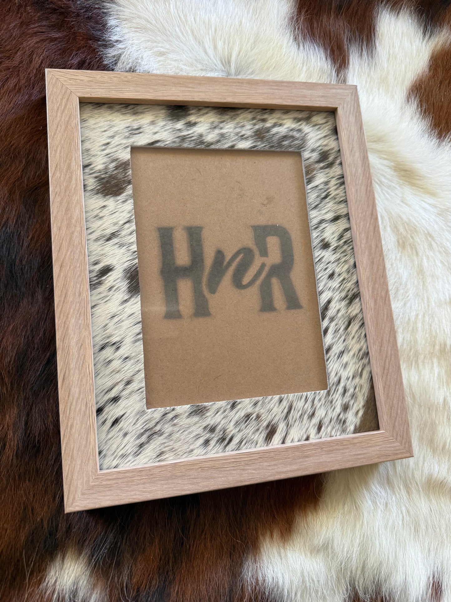 Various Cowhide Photo Frames- 8x10"
