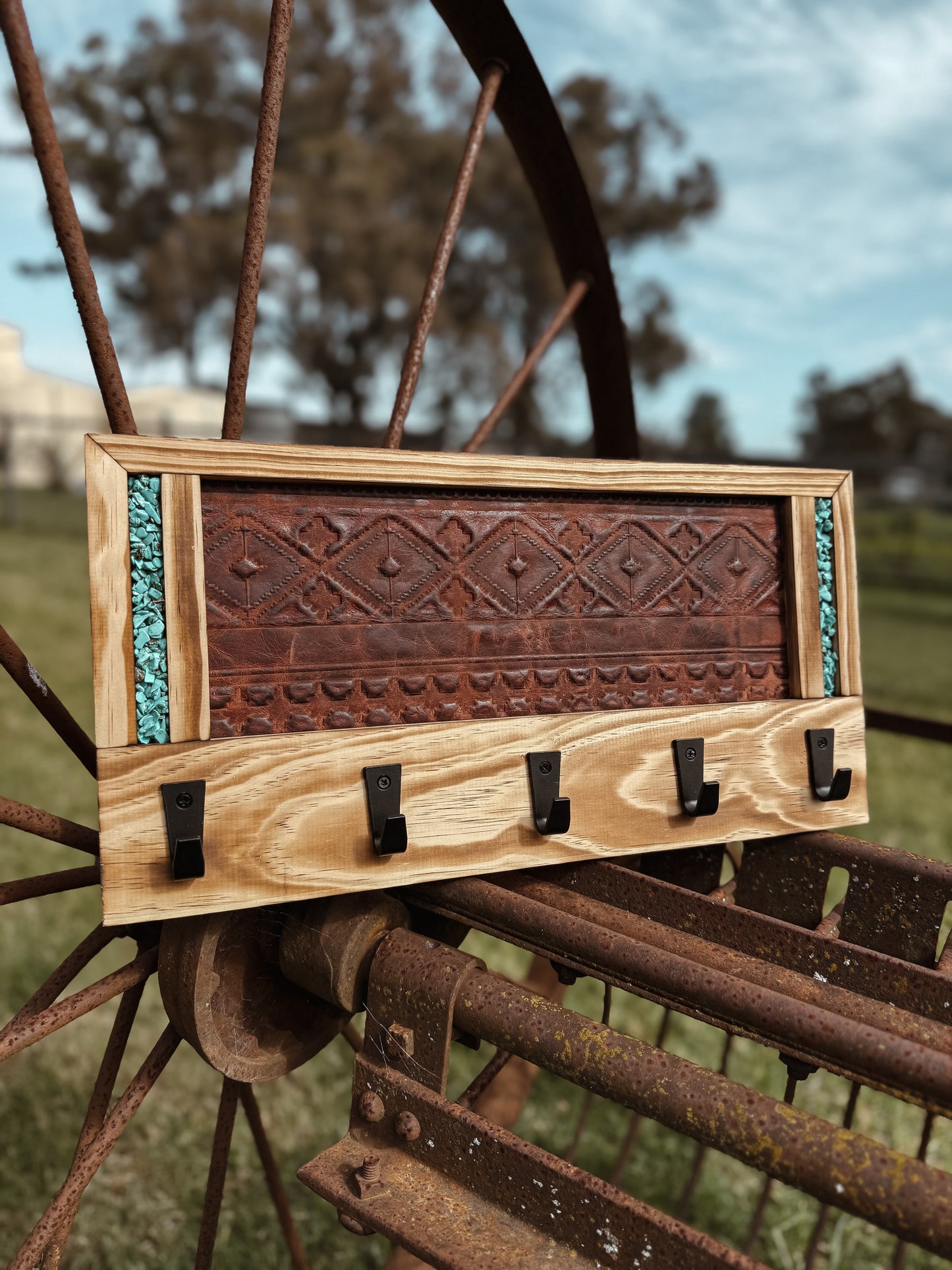 Leather Key Rack