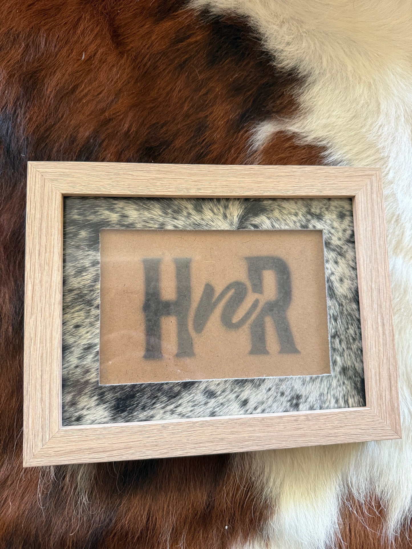 Various Cowhide Photo Frames- 6x8"