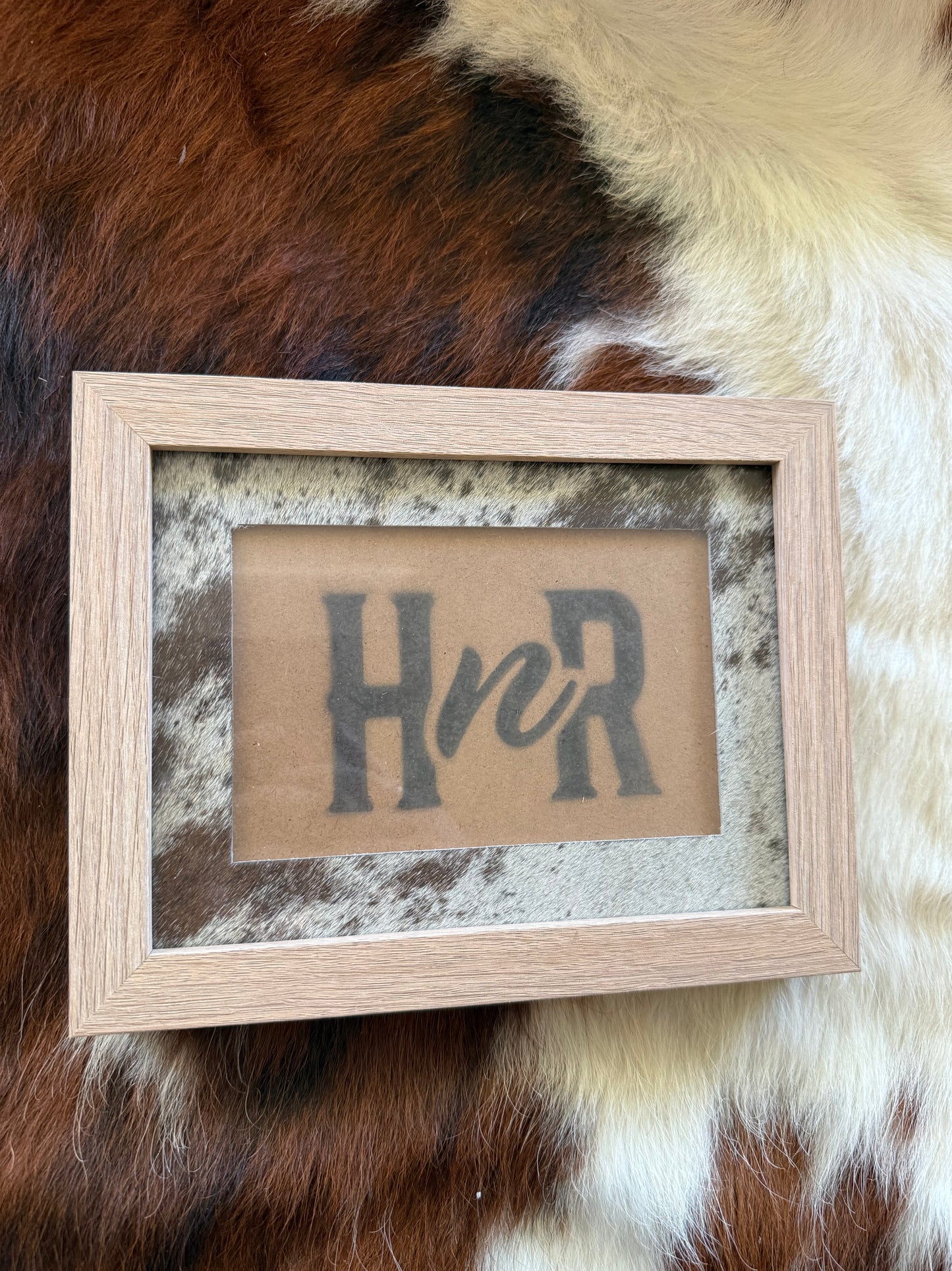 Various Cowhide Photo Frames- 6x8"
