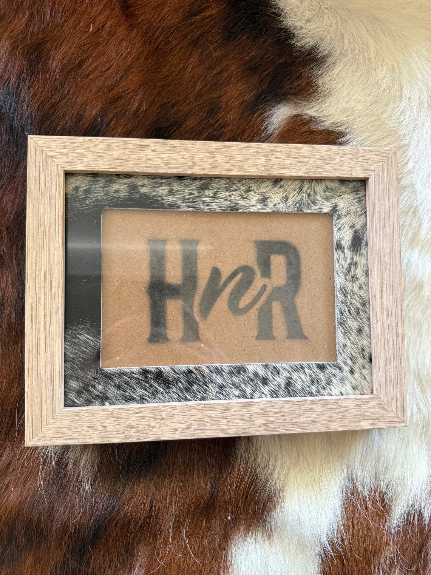 Various Cowhide Photo Frames- 6x8"
