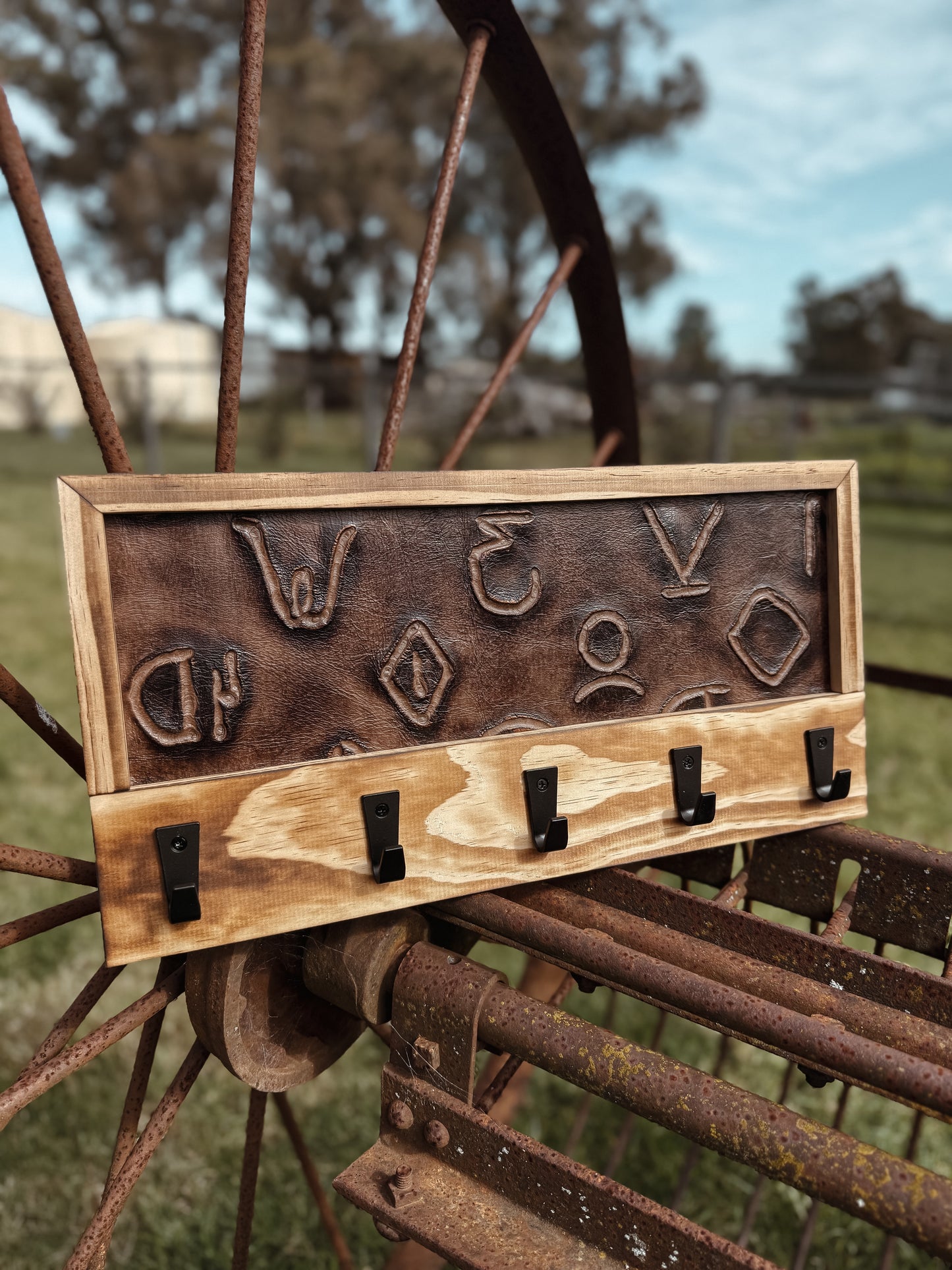 Leather Key Rack