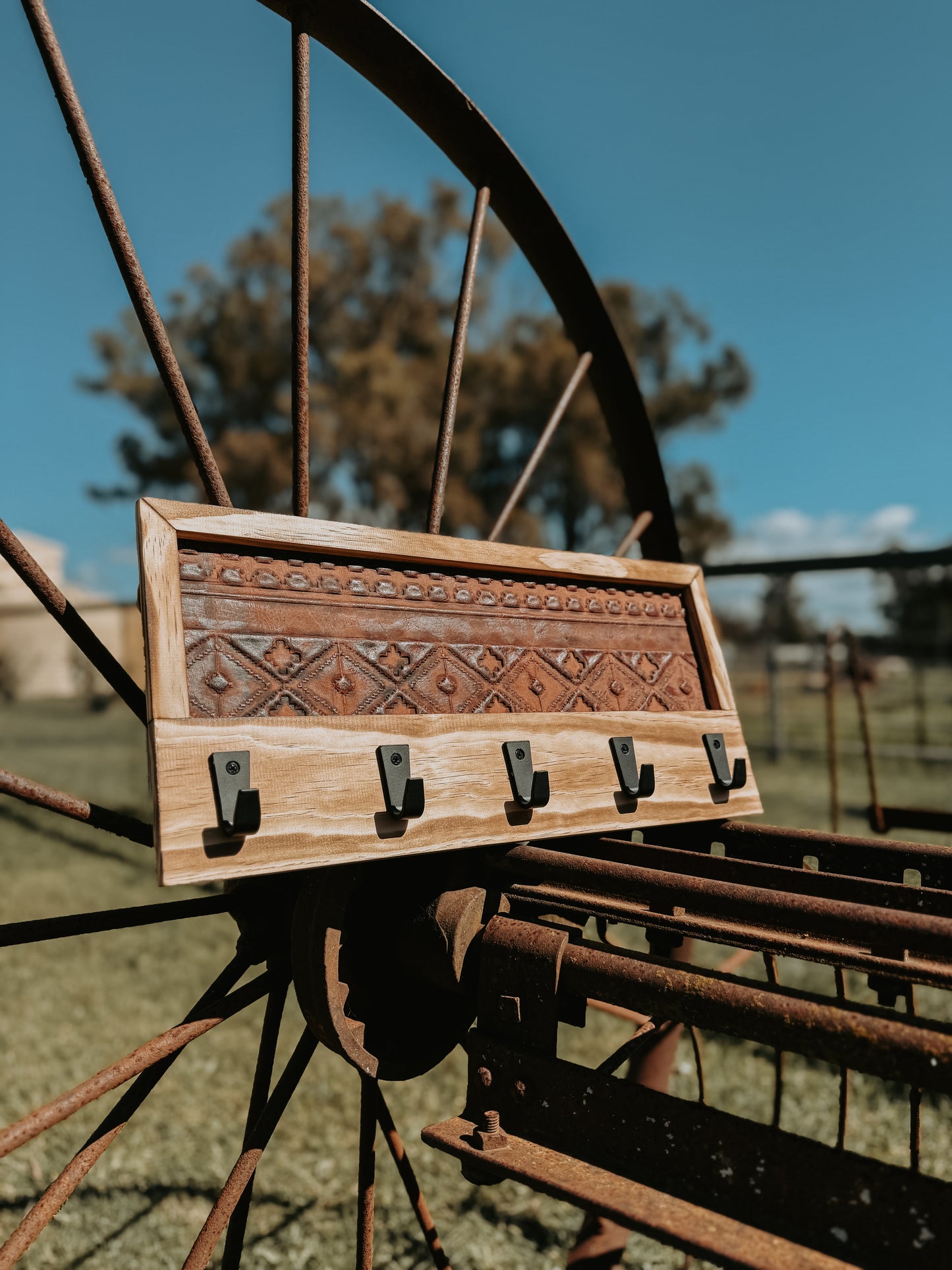 Leather Key Rack