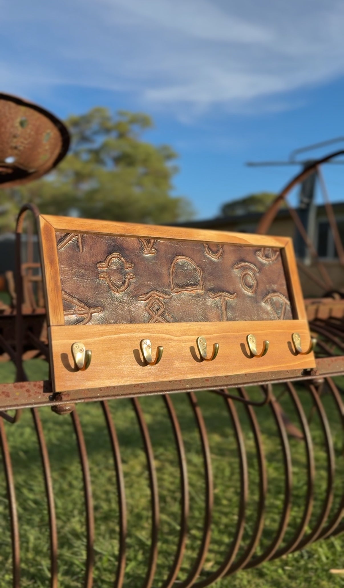 Leather Key Rack
