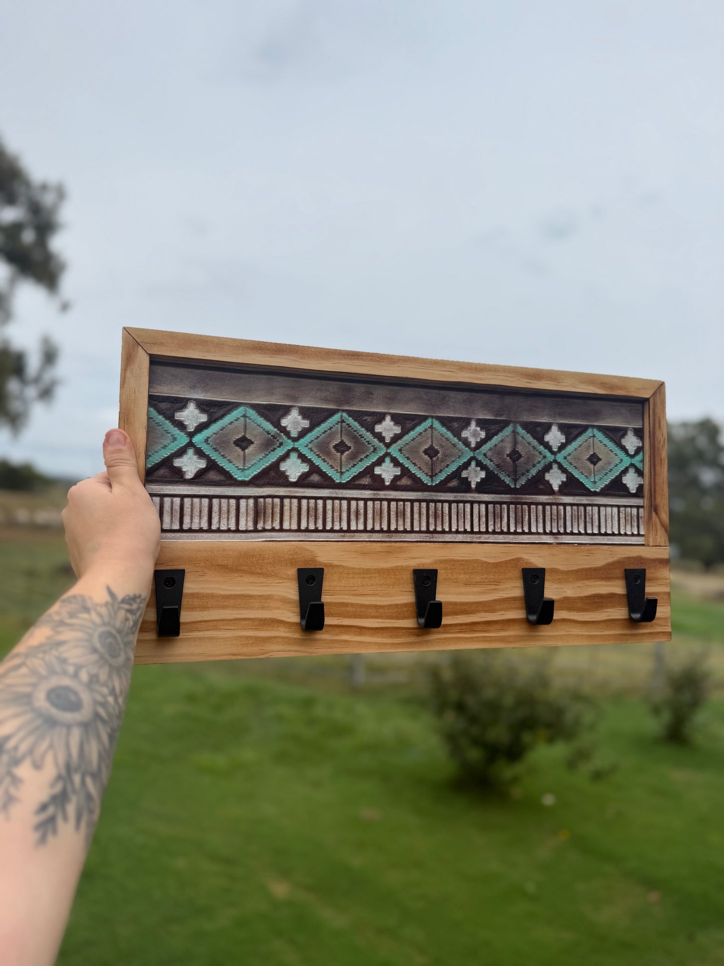 Leather Key Rack