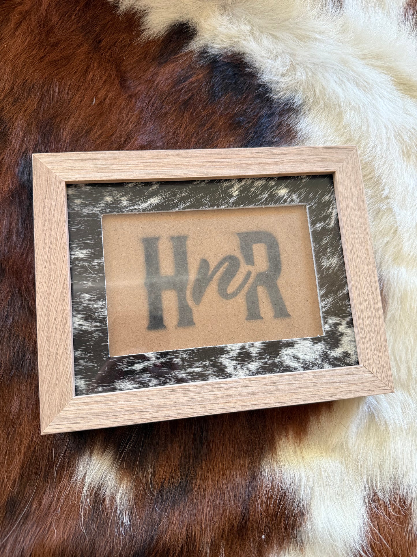 Various Cowhide Photo Frames- 6x8"
