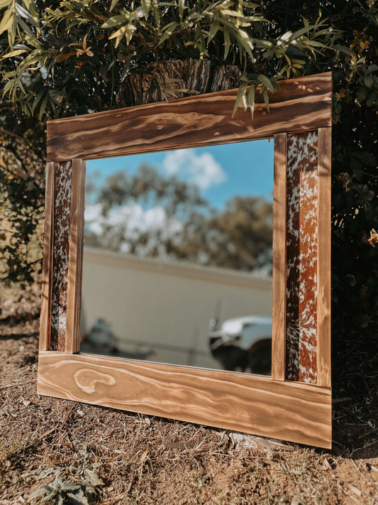 Mini Cowhide Mirror