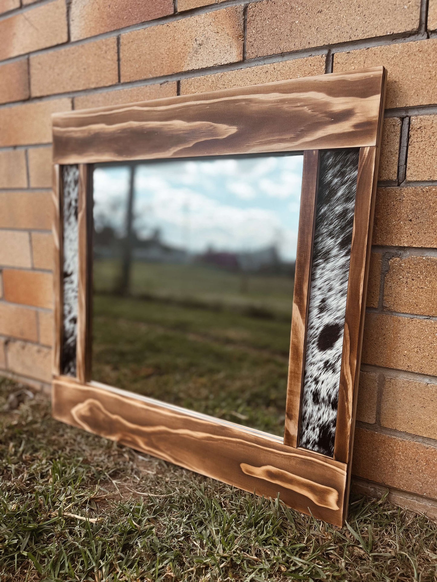 Mini Cowhide Mirror