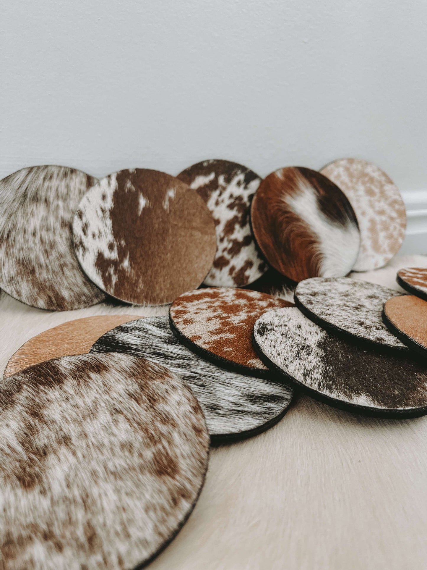 Cowhide Coasters