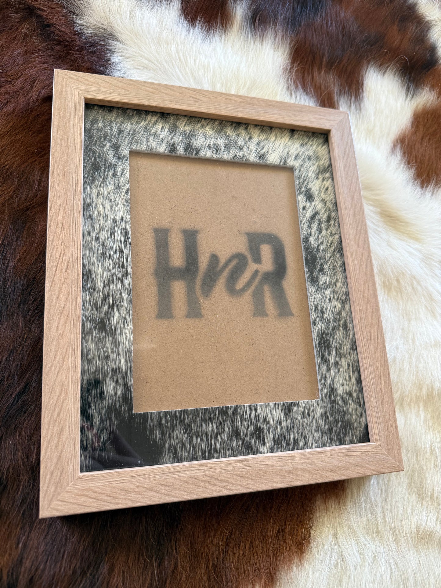 Various Cowhide Photo Frames- 8x10"
