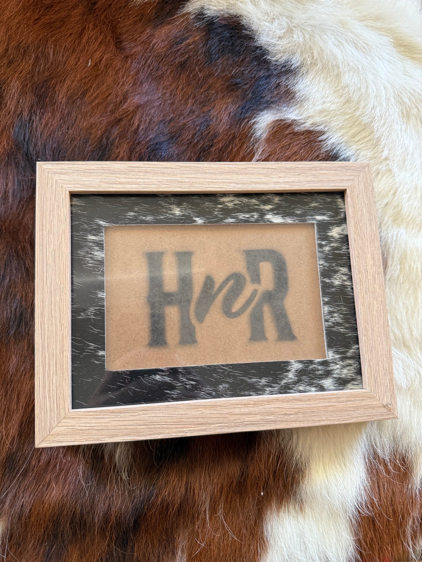 Various Cowhide Photo Frames- 6x8"