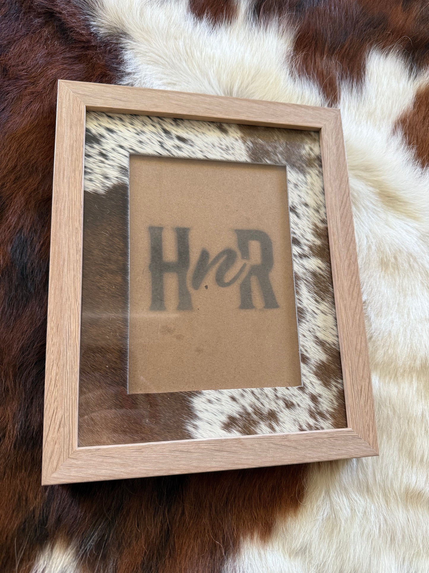 Various Cowhide Photo Frames- 8x10"