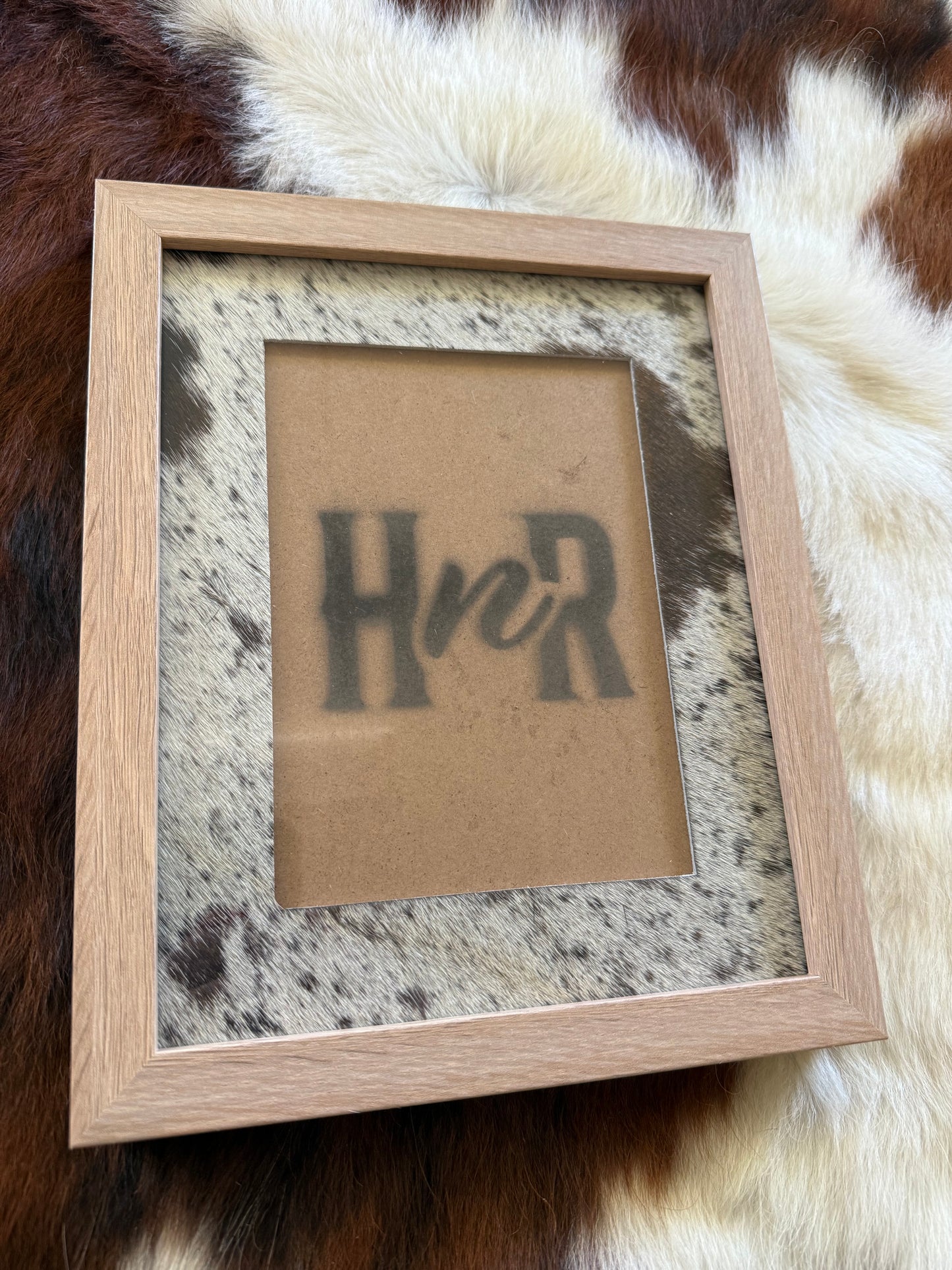 Various Cowhide Photo Frames- 8x10"