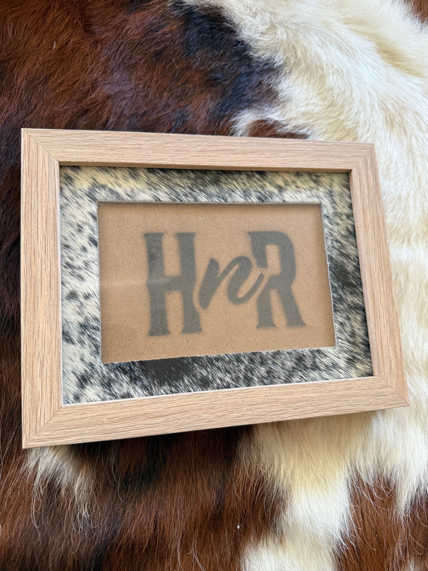 Various Cowhide Photo Frames- 6x8"