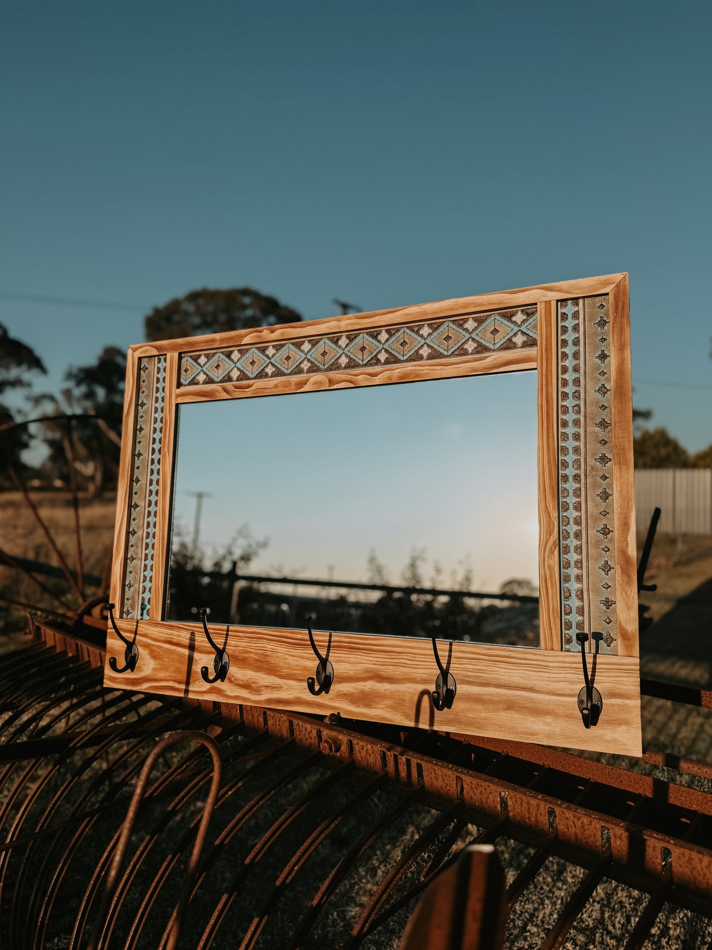 Iconic Hat Rack Mirror