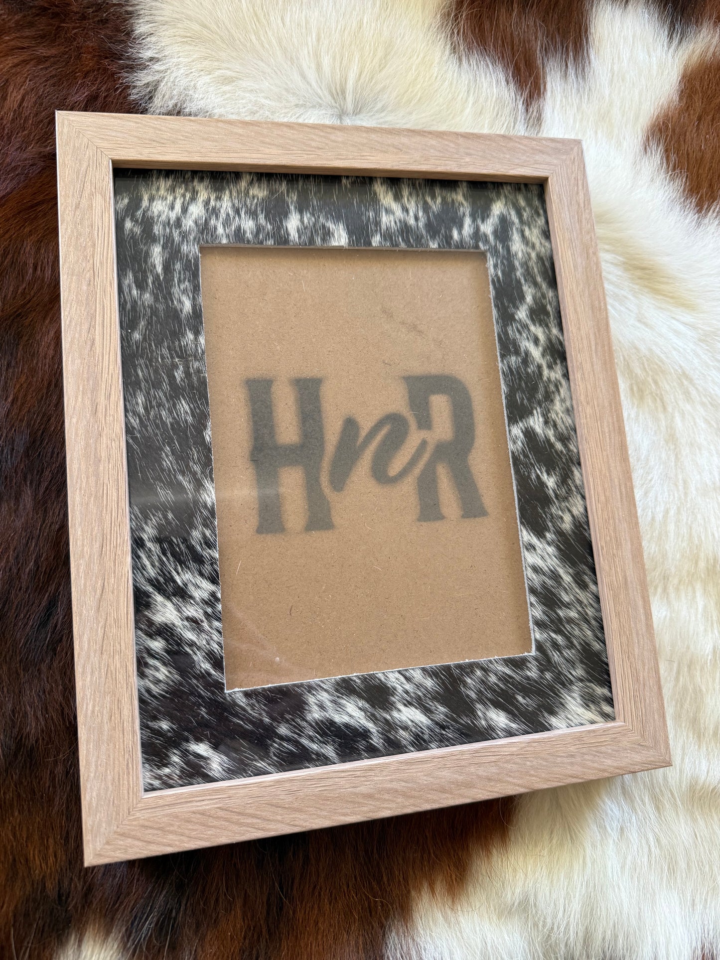 Various Cowhide Photo Frames- 8x10"