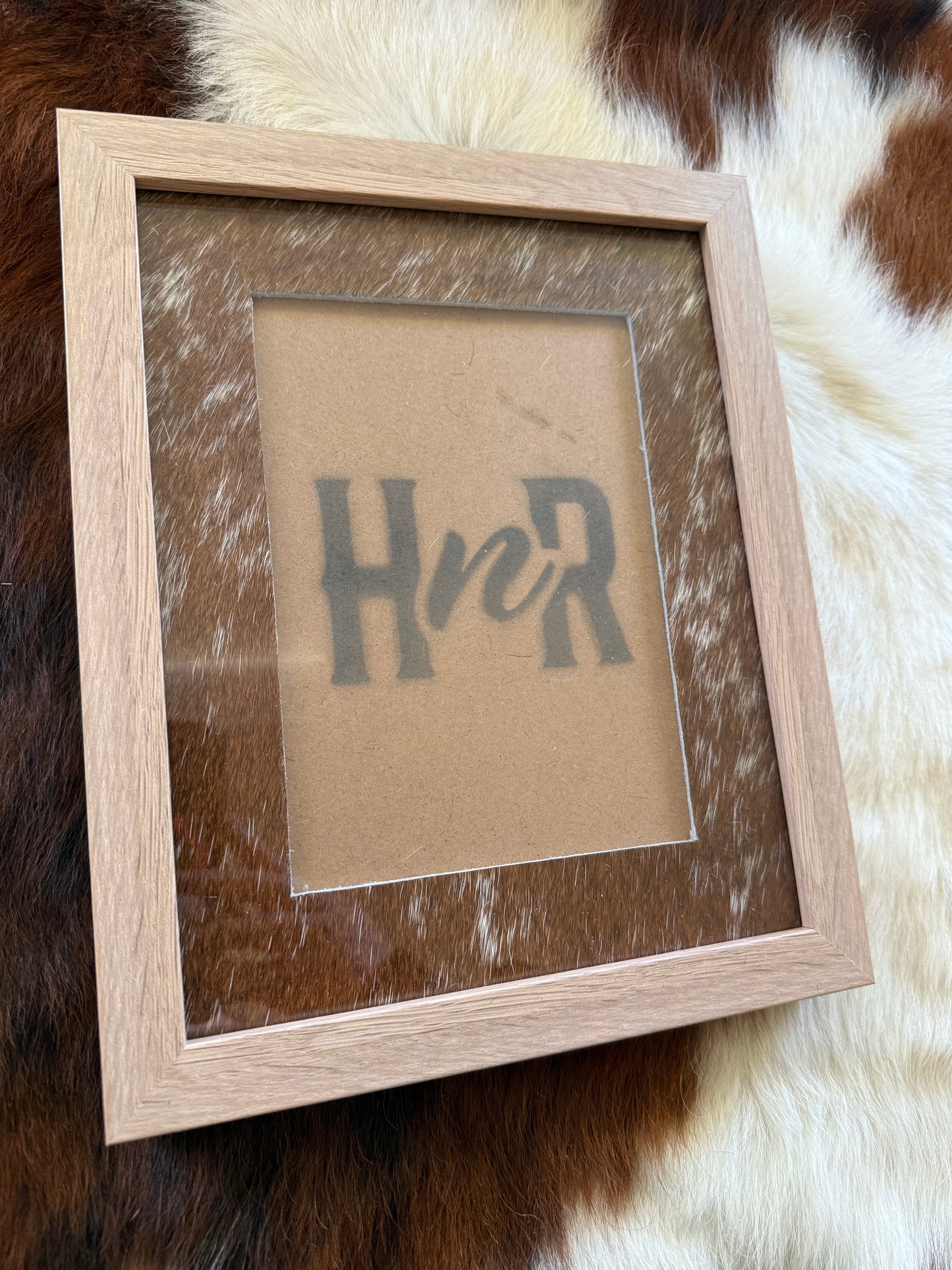 Various Cowhide Photo Frames- 8x10"