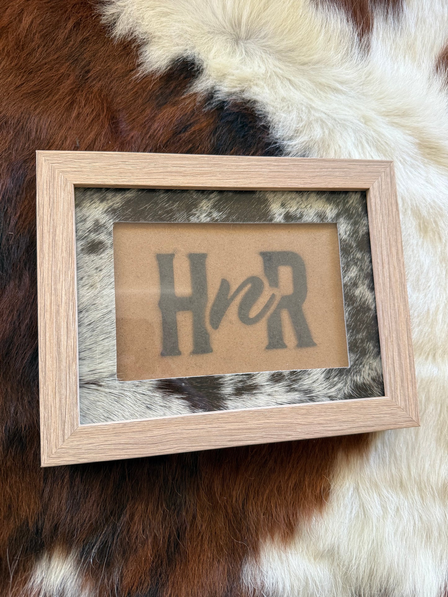 Various Cowhide Photo Frames- 6x8"