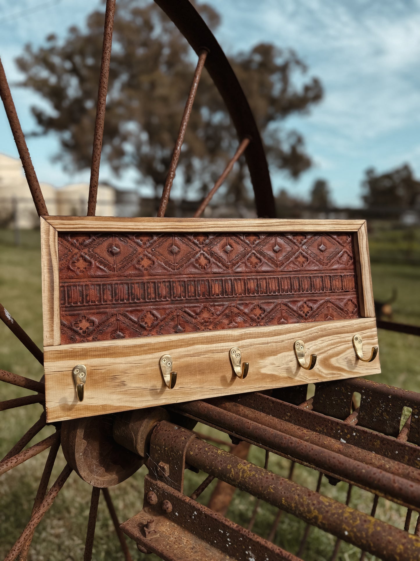 Leather Key Rack