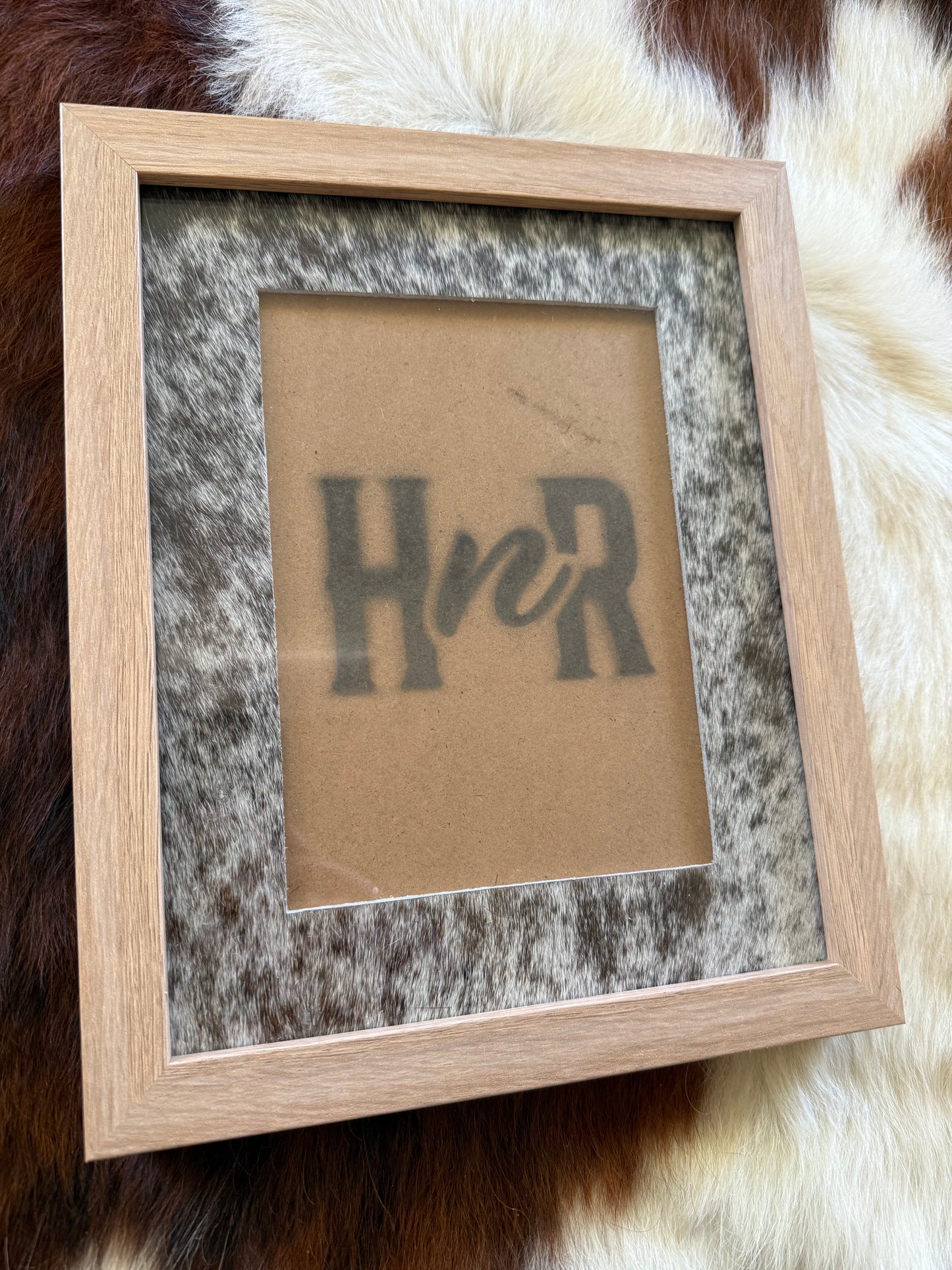Various Cowhide Photo Frames- 8x10"