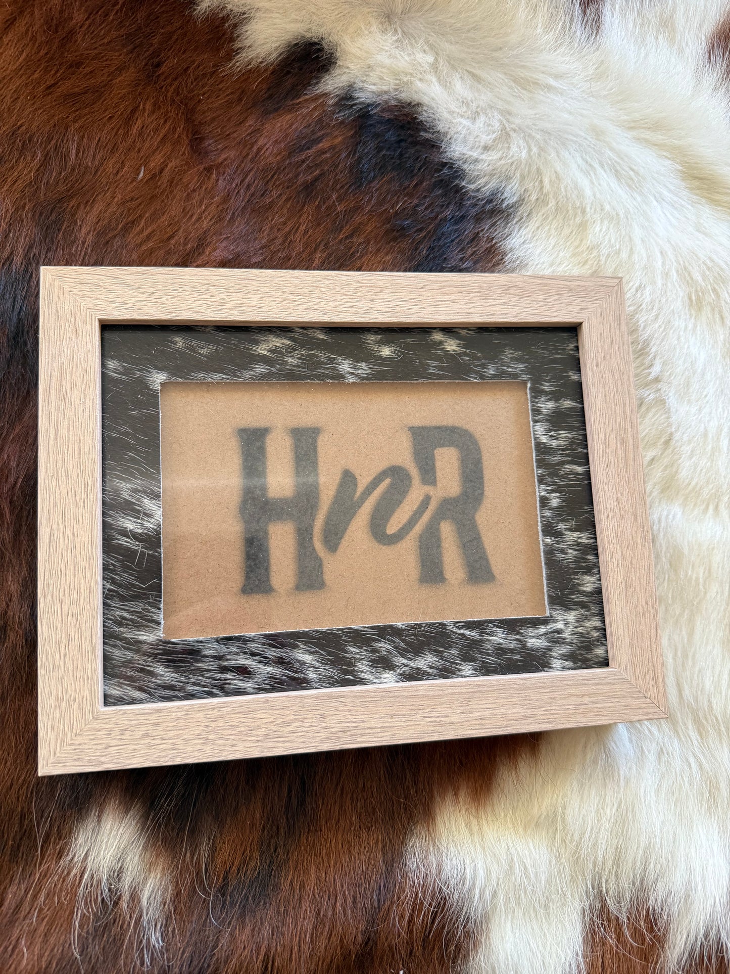 Various Cowhide Photo Frames- 6x8"