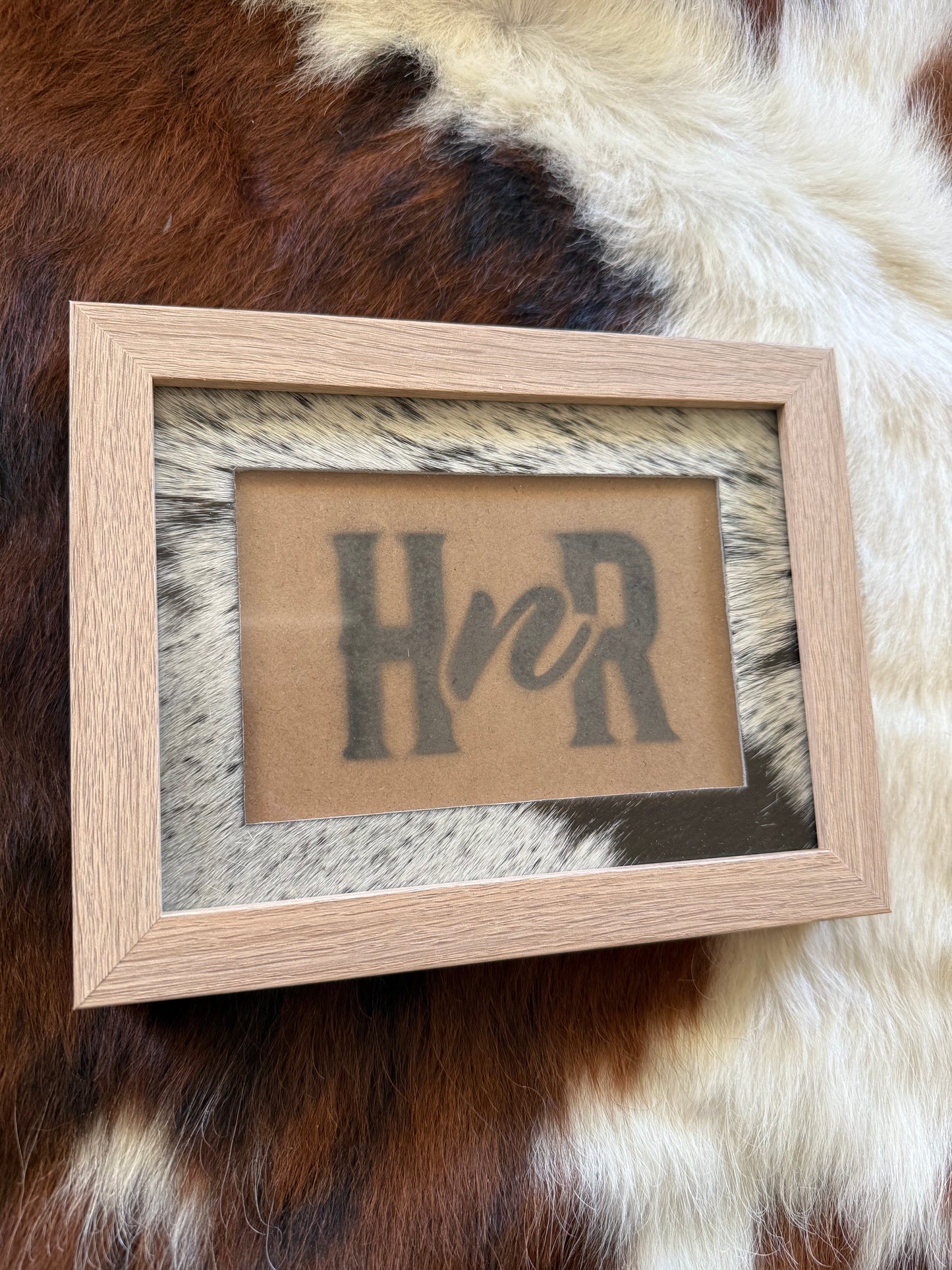 Various Cowhide Photo Frames- 6x8"