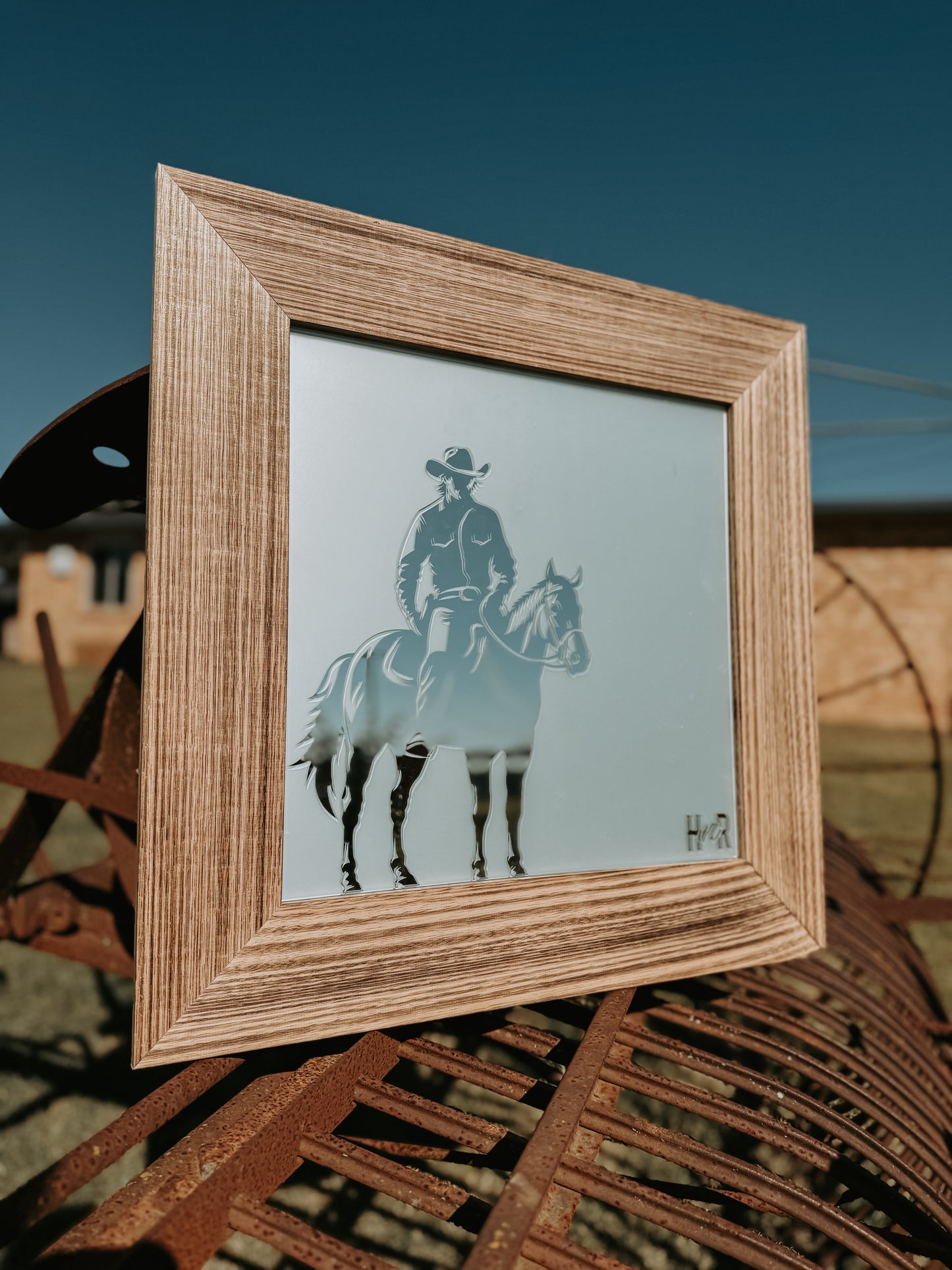 Western Frosted Mirror