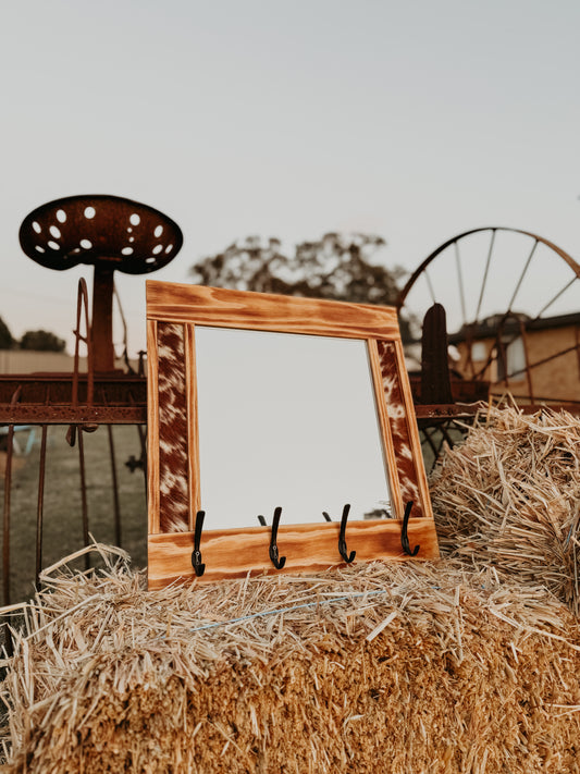 Mini Hat Rack Mirror